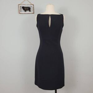 Robert Rodriguez‎ Little Black Pencil Dress Sz 4 Keyhole Bateau Neckline Office